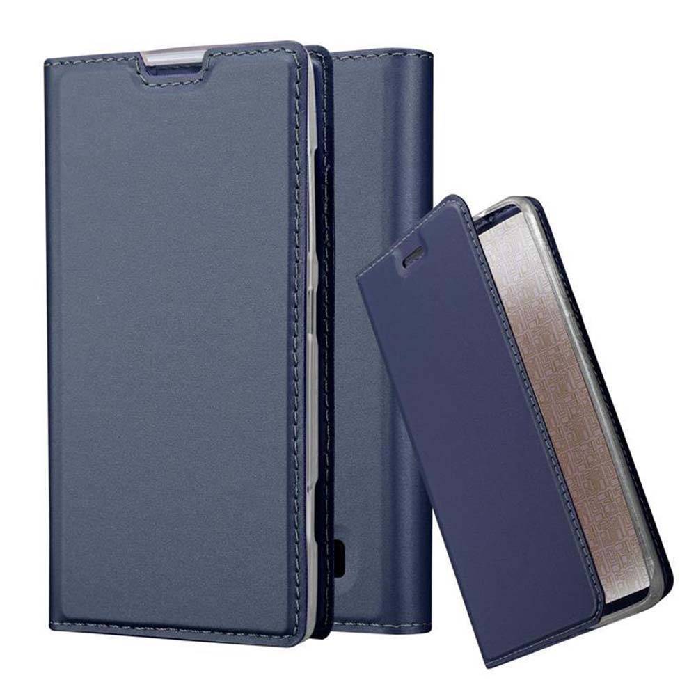 Cadorabo Handyhülle für Nokia Lumia 520 / 521 Schutz Hülle in Blau Cover Etui Book Case Booklet