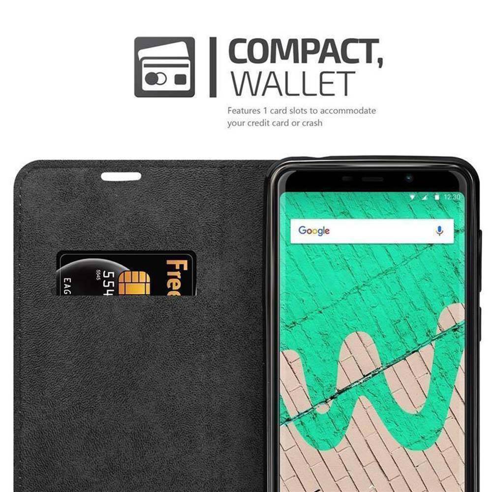 Cadorabo Hülle für WIKO VIEW MAX Schutz Hülle in Rot Handyhülle Etui Case Cover Magnetverschluss
