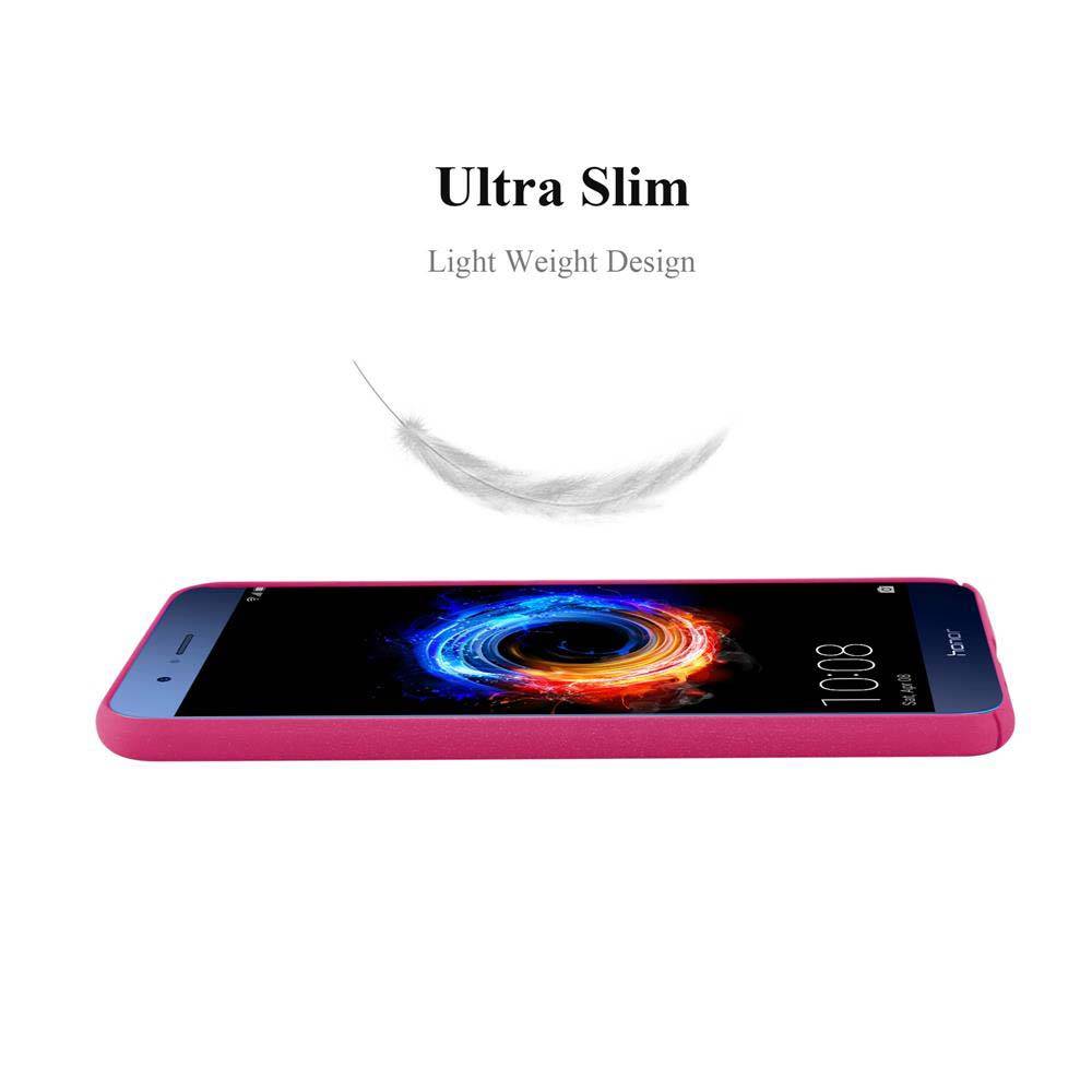 Cadorabo Schutzhülle für Honor 8 PRO Hülle in Pink Etui Hard Case Handyhülle Cover