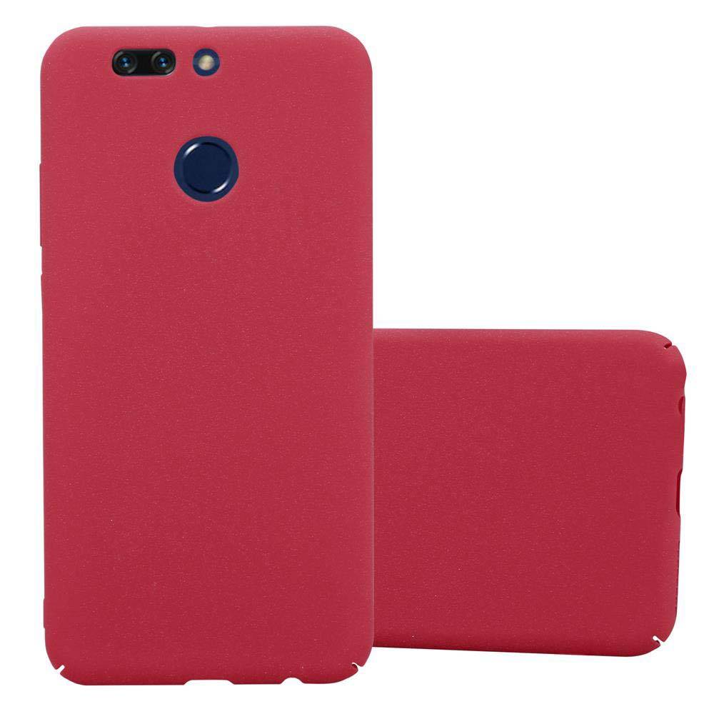 Cadorabo Schutzhülle für Honor 8 PRO Hülle in Rot Etui Hard Case Handyhülle Cover