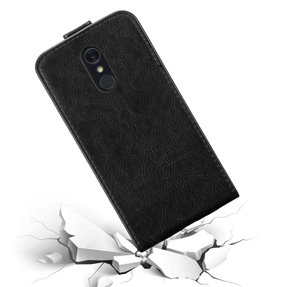 Cadorabo Hülle für LG Q STYLUS Schutz Hülle in Schwarz Flip Etui Handyhülle Case Cover