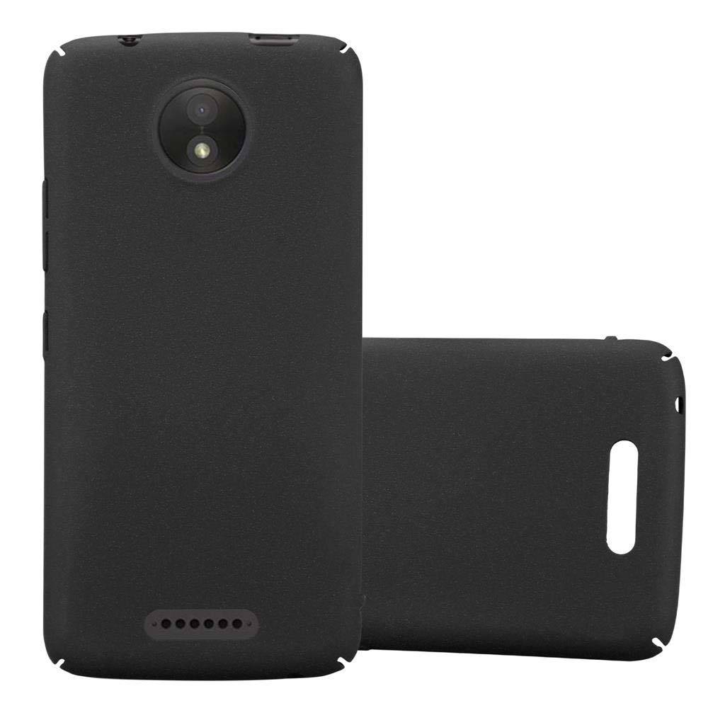 Cadorabo Schutzhülle für Motorola MOTO C Hülle in Schwarz Etui Hard Case Handyhülle Cover