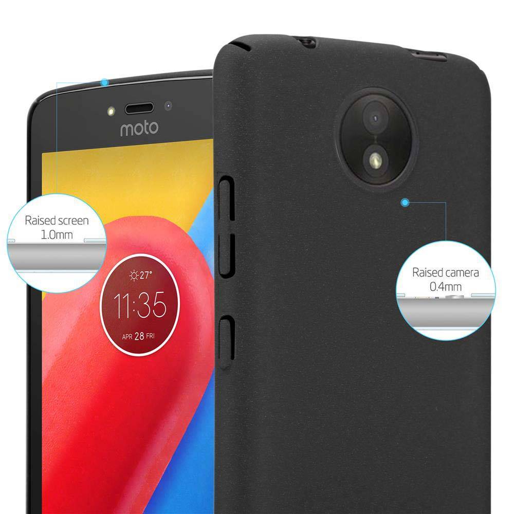 Cadorabo Schutzhülle für Motorola MOTO C Hülle in Schwarz Etui Hard Case Handyhülle Cover