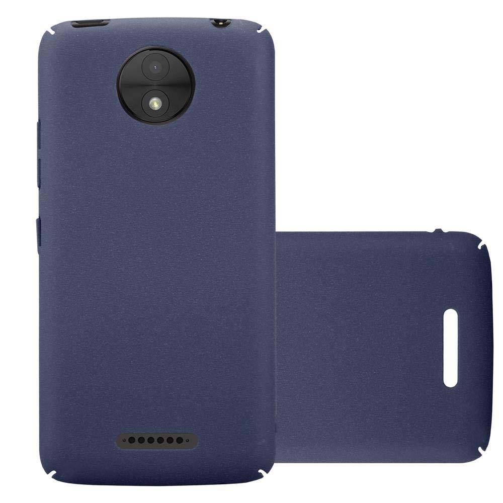 Cadorabo Schutzhülle für Motorola MOTO C PLUS Hülle in Blau Etui Hard Case Handyhülle Cover