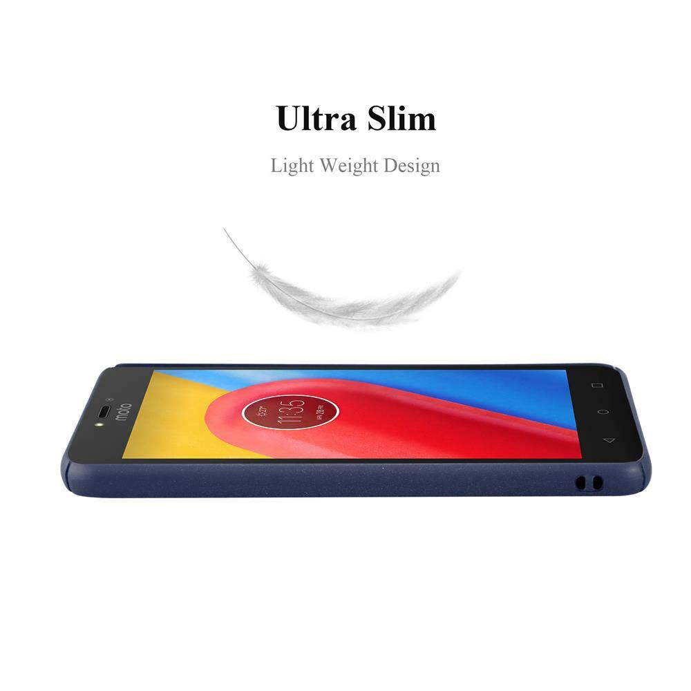 Cadorabo Schutzhülle für Motorola MOTO C PLUS Hülle in Blau Etui Hard Case Handyhülle Cover