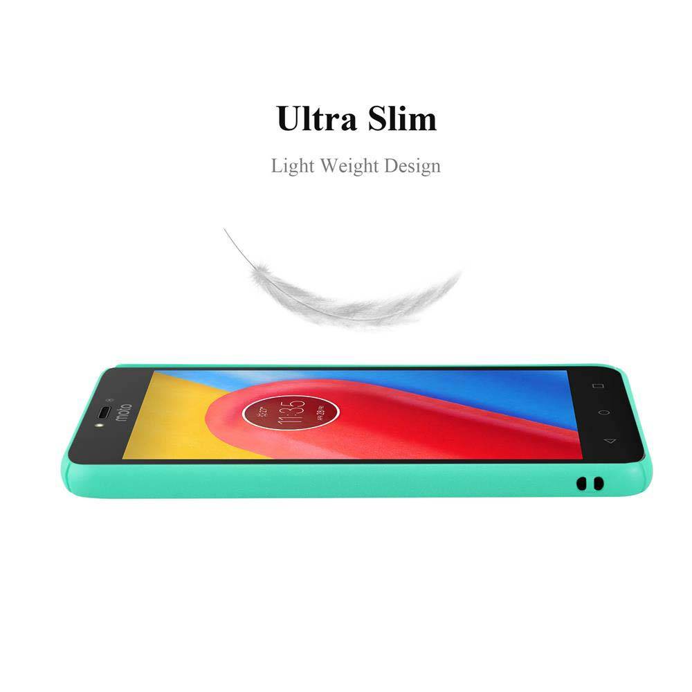 Cadorabo Schutzhülle für Motorola MOTO C PLUS Hülle in Grün Etui Hard Case Handyhülle Cover