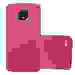 Cadorabo Schutzhülle für Motorola MOTO E4 Hülle in Pink Etui Hard Case Handyhülle Cover