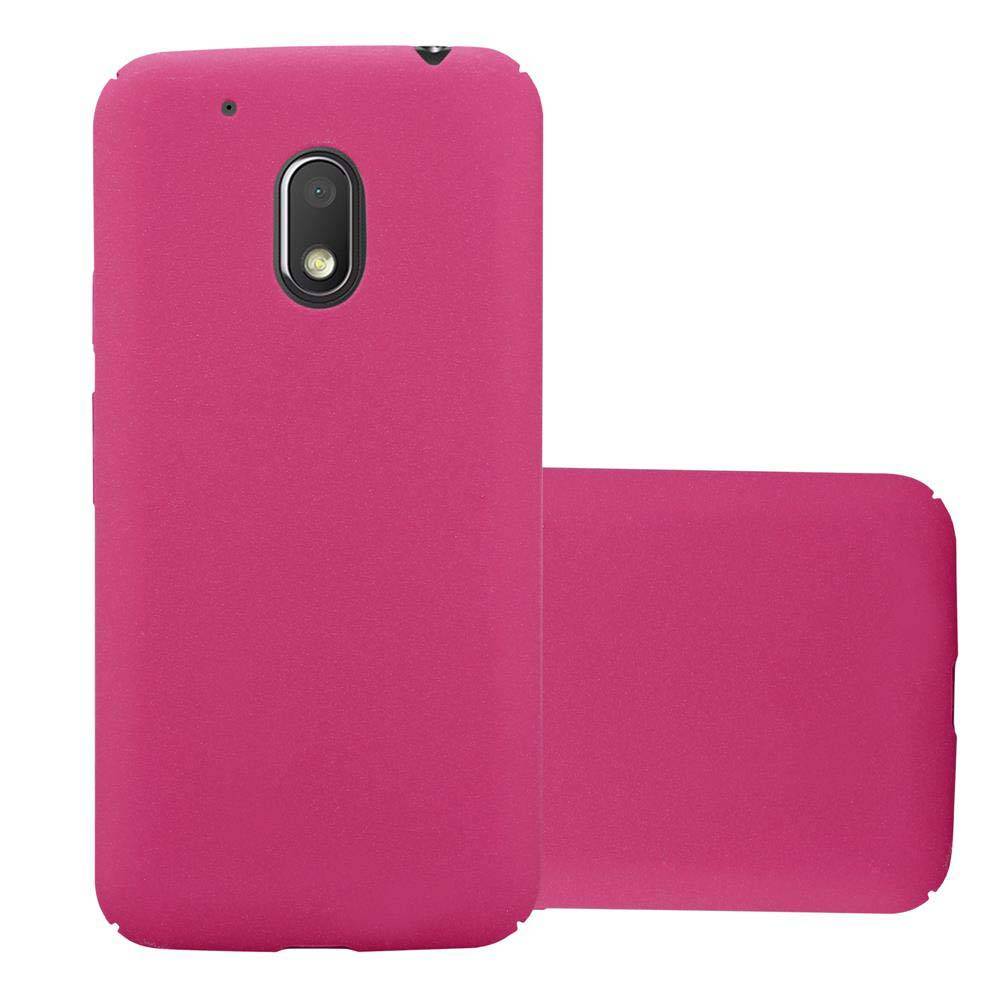 Cadorabo Schutzhülle für Motorola MOTO G4 PLAY Hülle in Pink Etui Hard Case Handyhülle Cover
