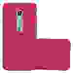 Cadorabo Schutzhülle für Motorola MOTO X PLAY Hülle in Pink Etui Hard Case Handyhülle Cover