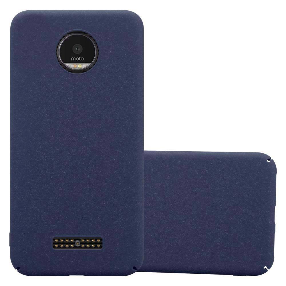 Cadorabo Schutzhülle für Motorola MOTO Z Hülle in Blau Etui Hard Case Handyhülle Cover