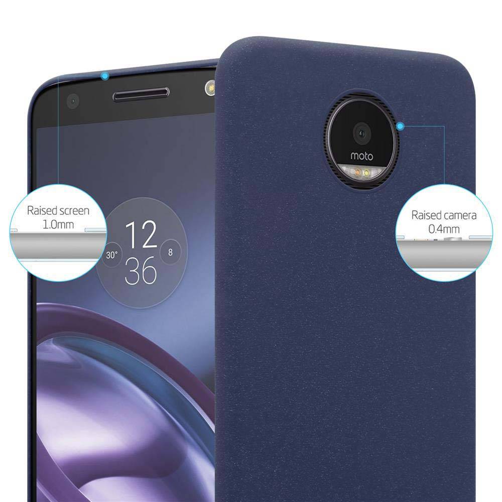 Cadorabo Schutzhülle für Motorola MOTO Z Hülle in Blau Etui Hard Case Handyhülle Cover
