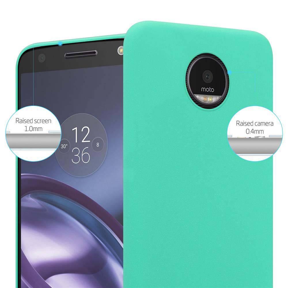Cadorabo Schutzhülle für Motorola MOTO Z Hülle in Grün Etui Hard Case Handyhülle Cover