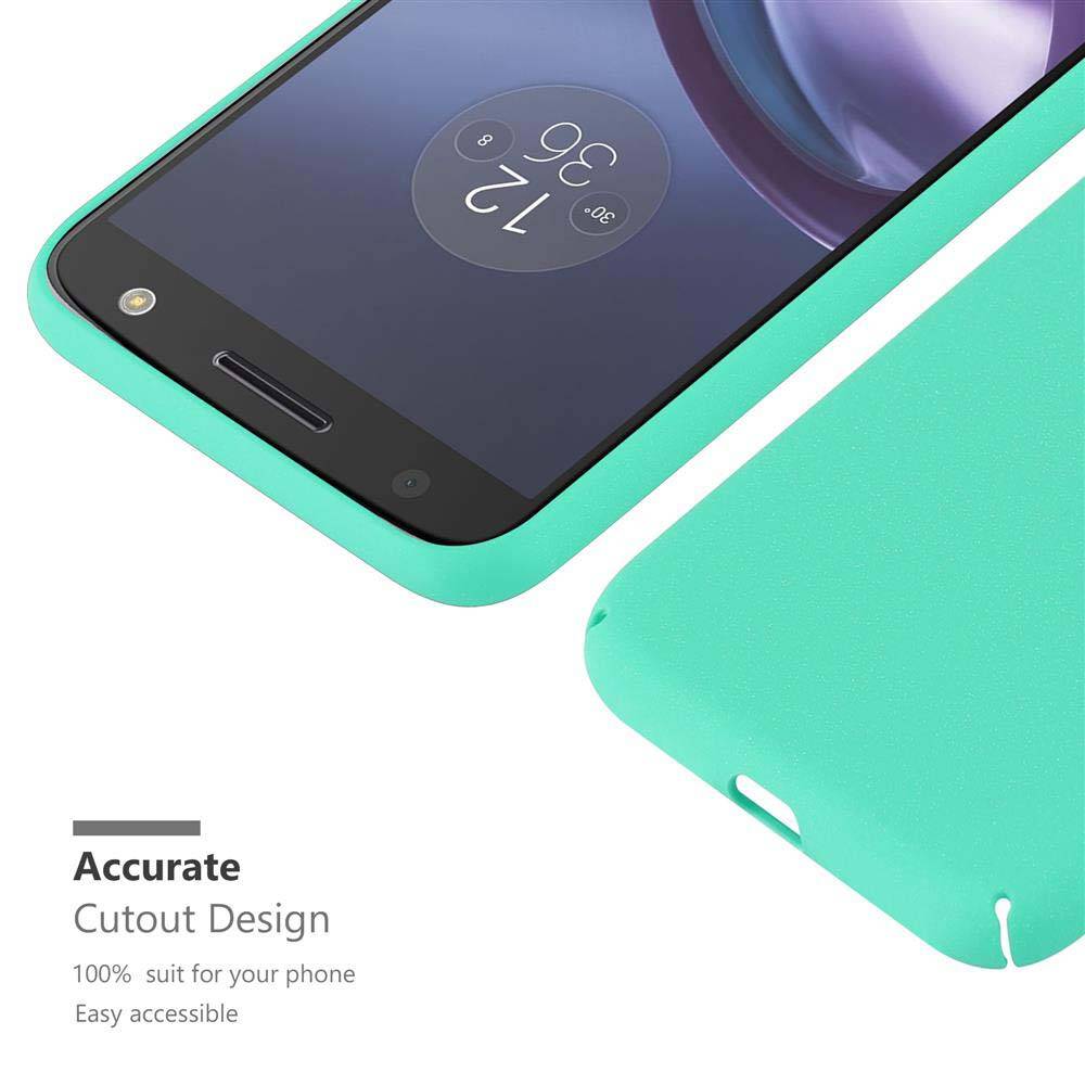 Cadorabo Schutzhülle für Motorola MOTO Z Hülle in Grün Etui Hard Case Handyhülle Cover