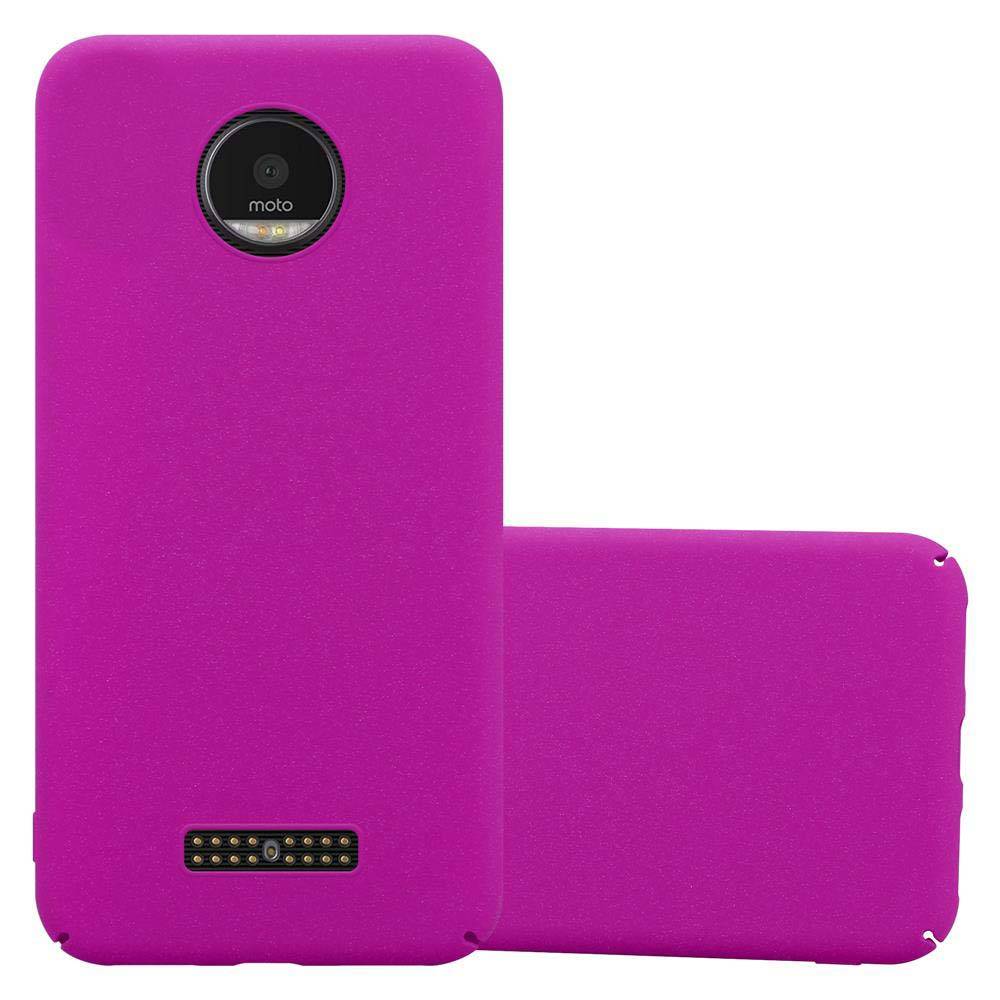 Cadorabo Schutzhülle für Motorola MOTO Z Hülle in Pink Etui Hard Case Handyhülle Cover