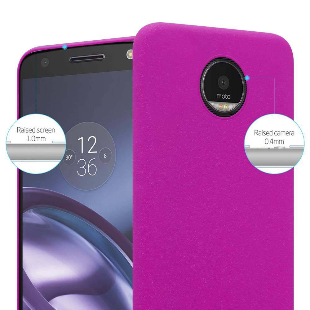 Cadorabo Schutzhülle für Motorola MOTO Z Hülle in Pink Etui Hard Case Handyhülle Cover