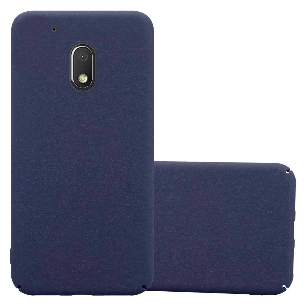 Cadorabo Schutzhülle für Motorola MOTO Z PLAY Hülle in Blau Etui Hard Case Handyhülle Cover