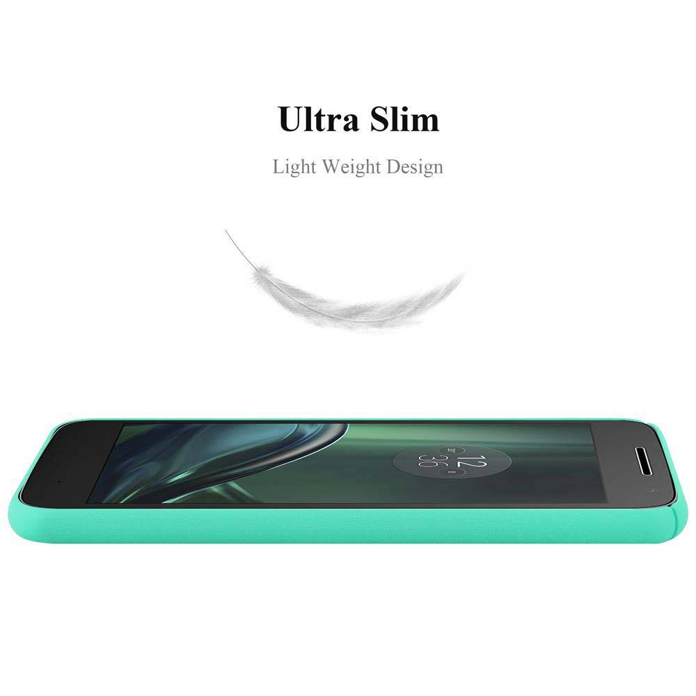 Cadorabo Schutzhülle für Motorola MOTO Z PLAY Hülle in Grün Etui Hard Case Handyhülle Cover