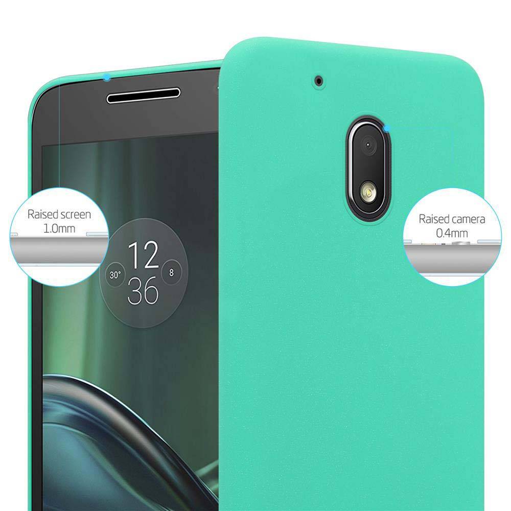 Cadorabo Schutzhülle für Motorola MOTO Z PLAY Hülle in Grün Etui Hard Case Handyhülle Cover