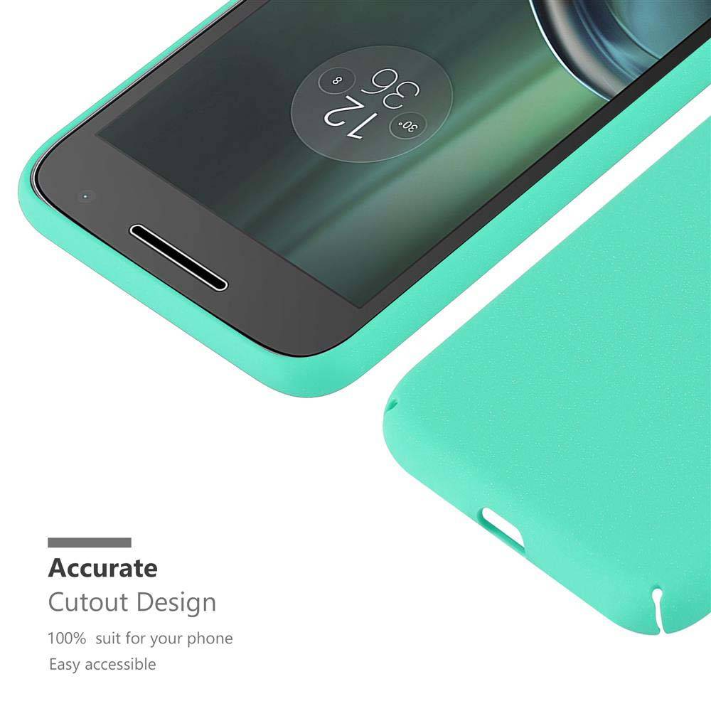 Cadorabo Schutzhülle für Motorola MOTO Z PLAY Hülle in Grün Etui Hard Case Handyhülle Cover