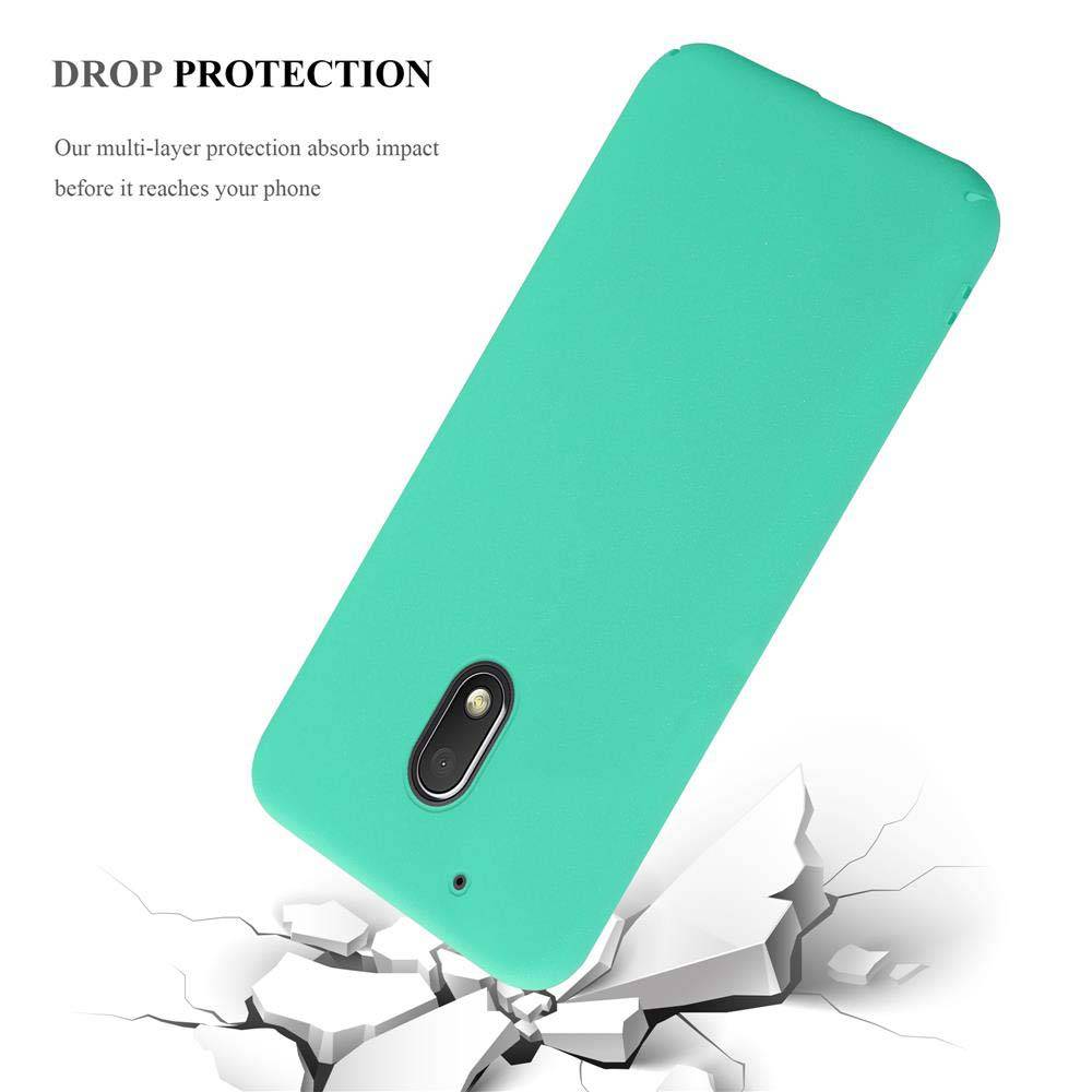 Cadorabo Schutzhülle für Motorola MOTO Z PLAY Hülle in Grün Etui Hard Case Handyhülle Cover