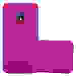 Cadorabo Schutzhülle für Motorola MOTO Z PLAY Hülle in Pink Etui Hard Case Handyhülle Cover