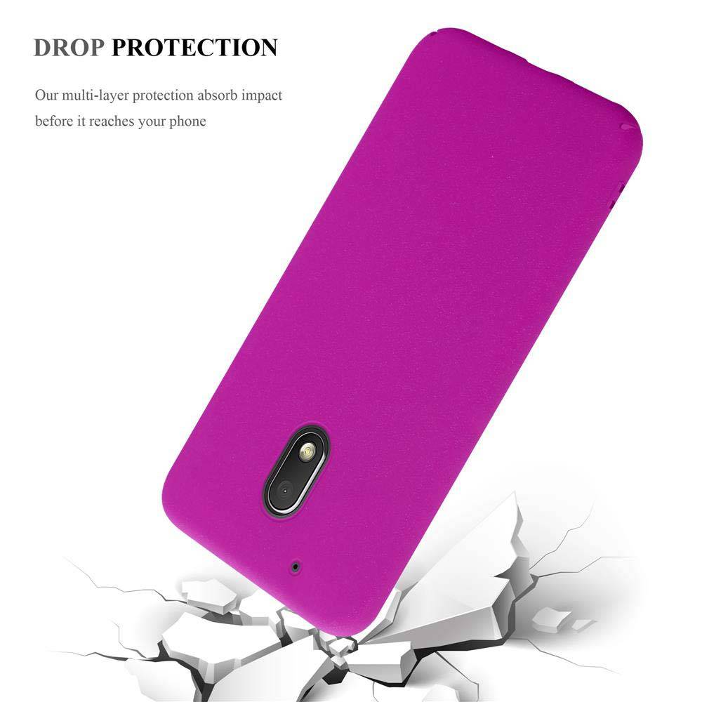 Cadorabo Schutzhülle für Motorola MOTO Z PLAY Hülle in Pink Etui Hard Case Handyhülle Cover