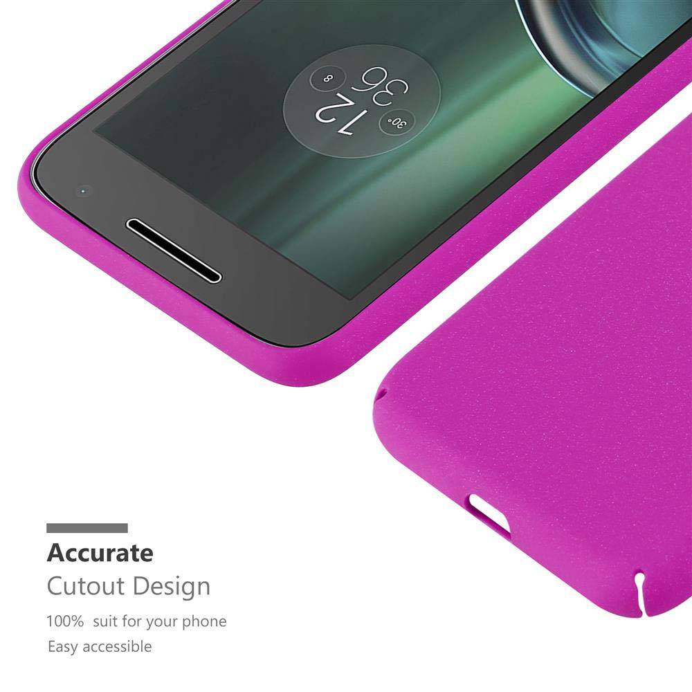 Cadorabo Schutzhülle für Motorola MOTO Z PLAY Hülle in Pink Etui Hard Case Handyhülle Cover