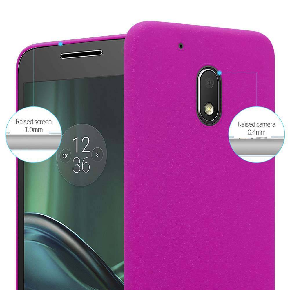 Cadorabo Schutzhülle für Motorola MOTO Z PLAY Hülle in Pink Etui Hard Case Handyhülle Cover