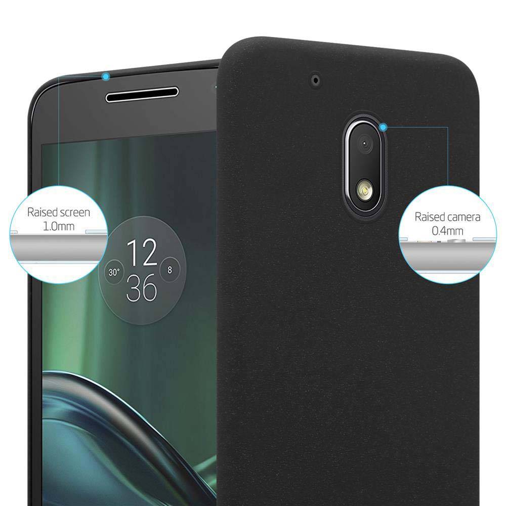 Cadorabo Schutzhülle für Motorola MOTO Z PLAY Hülle in Schwarz Etui Hard Case Handyhülle Cover