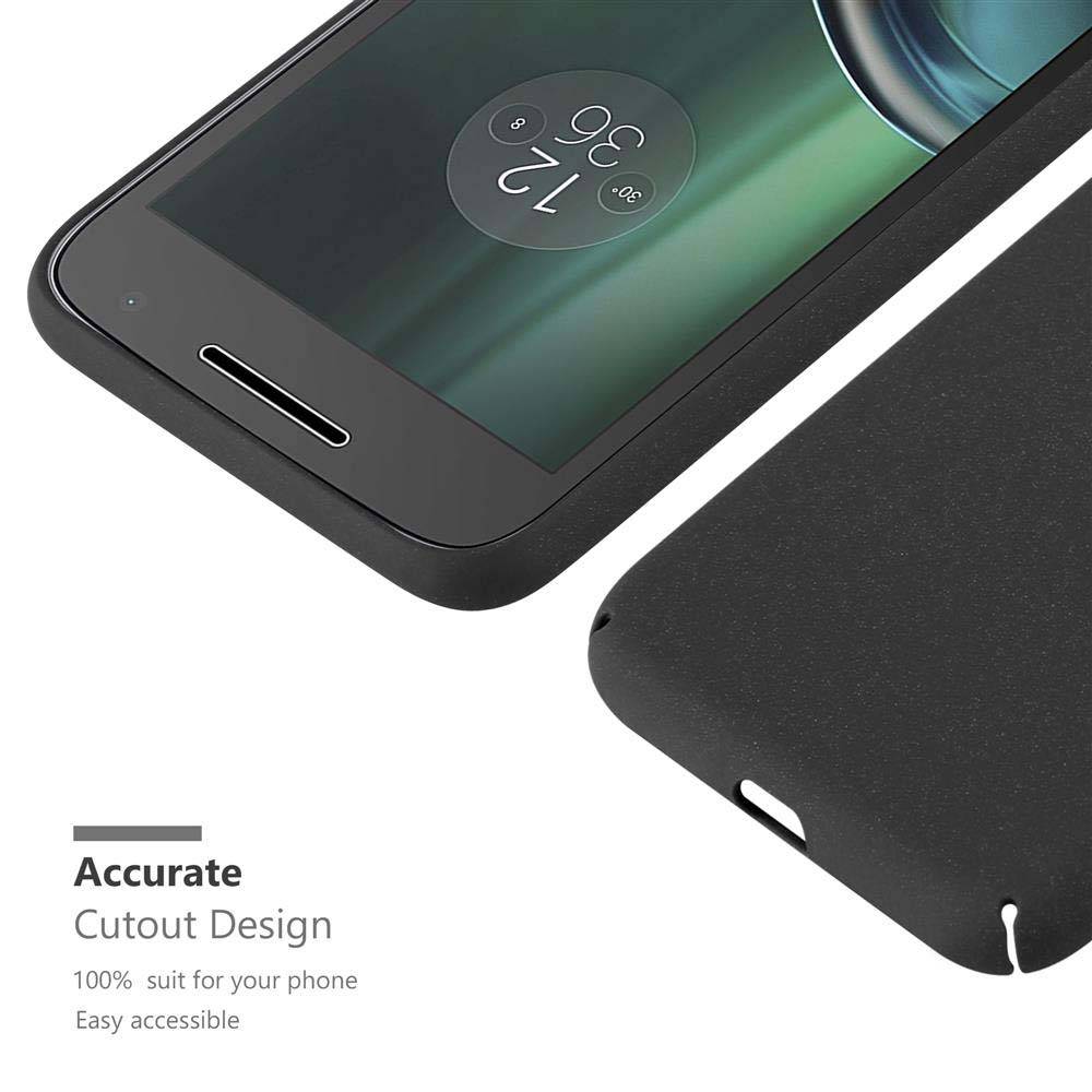 Cadorabo Schutzhülle für Motorola MOTO Z PLAY Hülle in Schwarz Etui Hard Case Handyhülle Cover