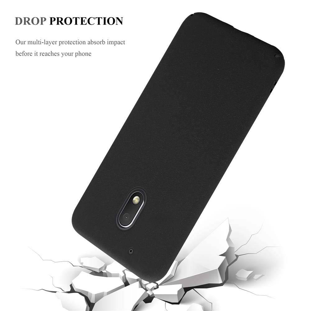 Cadorabo Schutzhülle für Motorola MOTO Z PLAY Hülle in Schwarz Etui Hard Case Handyhülle Cover