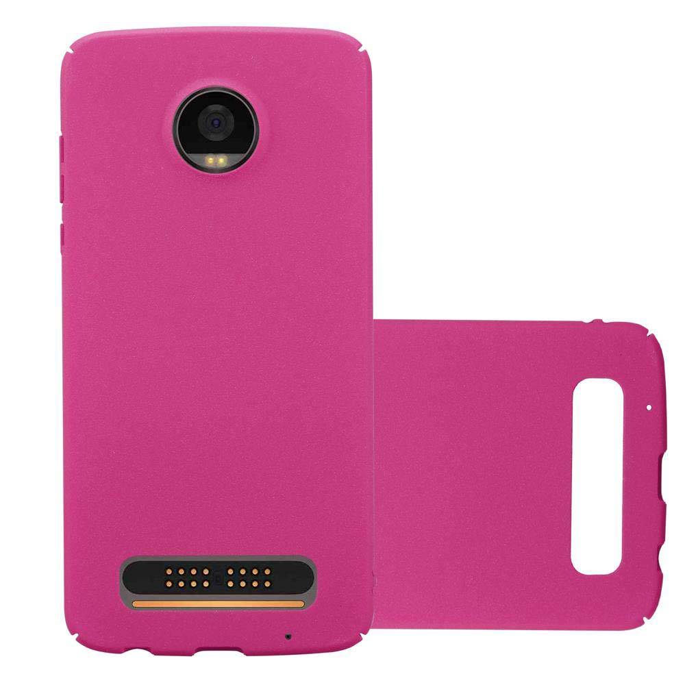 Cadorabo Schutzhülle für Motorola MOTO Z2 PLAY / Z2 FORCE Hülle in Pink Etui Hard Case Handyhülle Cover