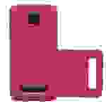 Cadorabo Schutzhülle für Motorola MOTO Z2 PLAY / Z2 FORCE Hülle in Rot Etui Hard Case Handyhülle Cover