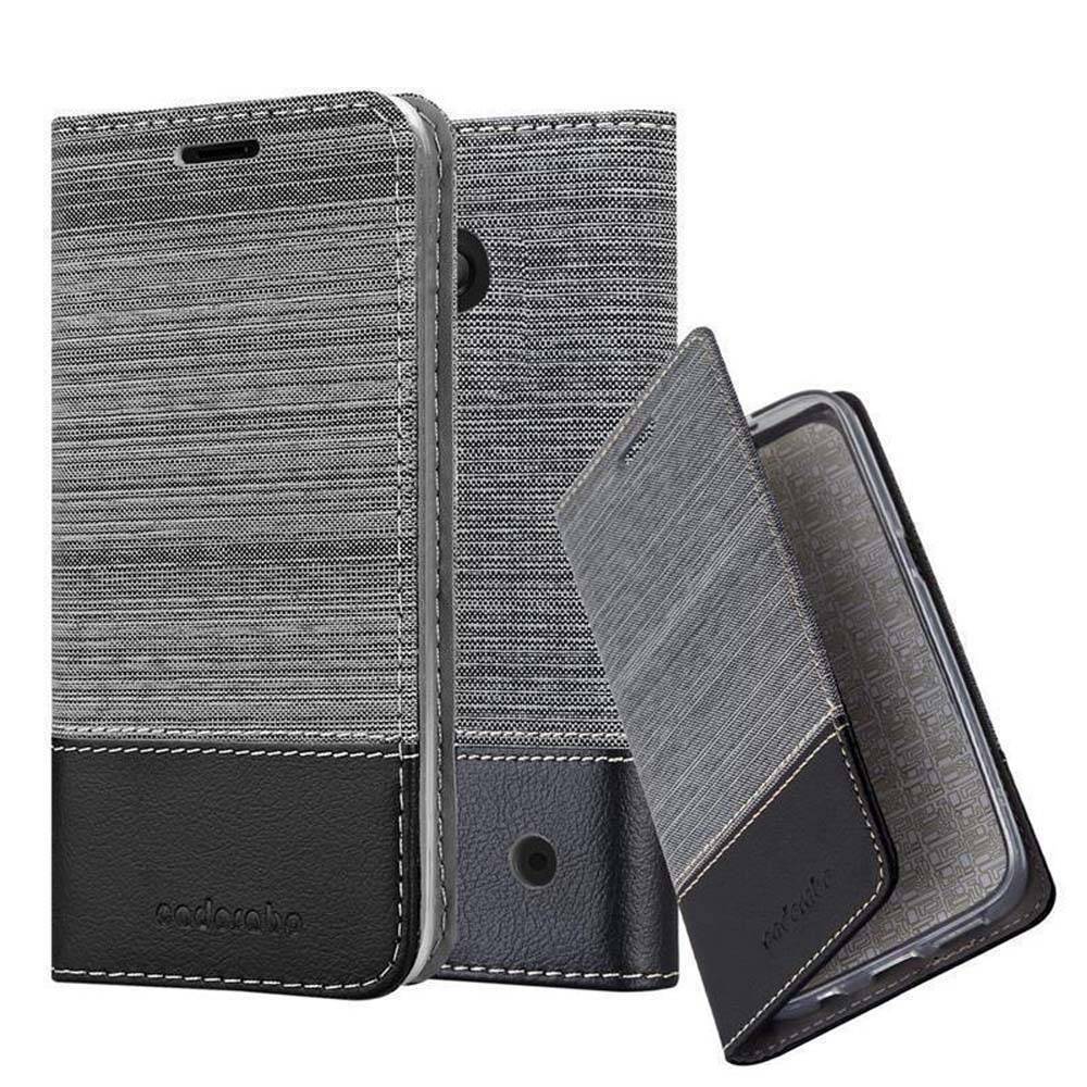 Cadorabo Hülle für Nokia Lumia 550 Schutzhülle in Grau Handy Hülle Etui Book Case Cover