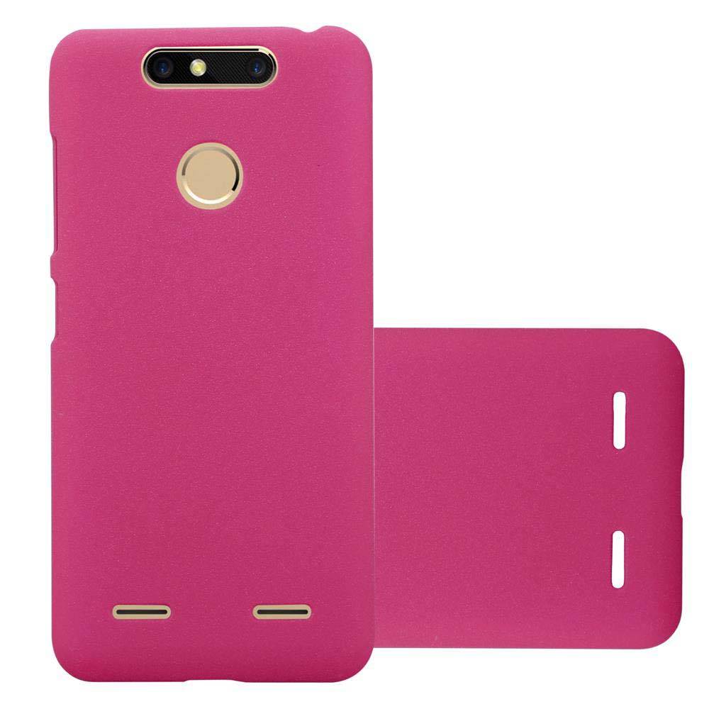 Cadorabo Schutzhülle für ZTE Blade V8 MINI Hülle in Pink Etui Hard Case Handyhülle Cover