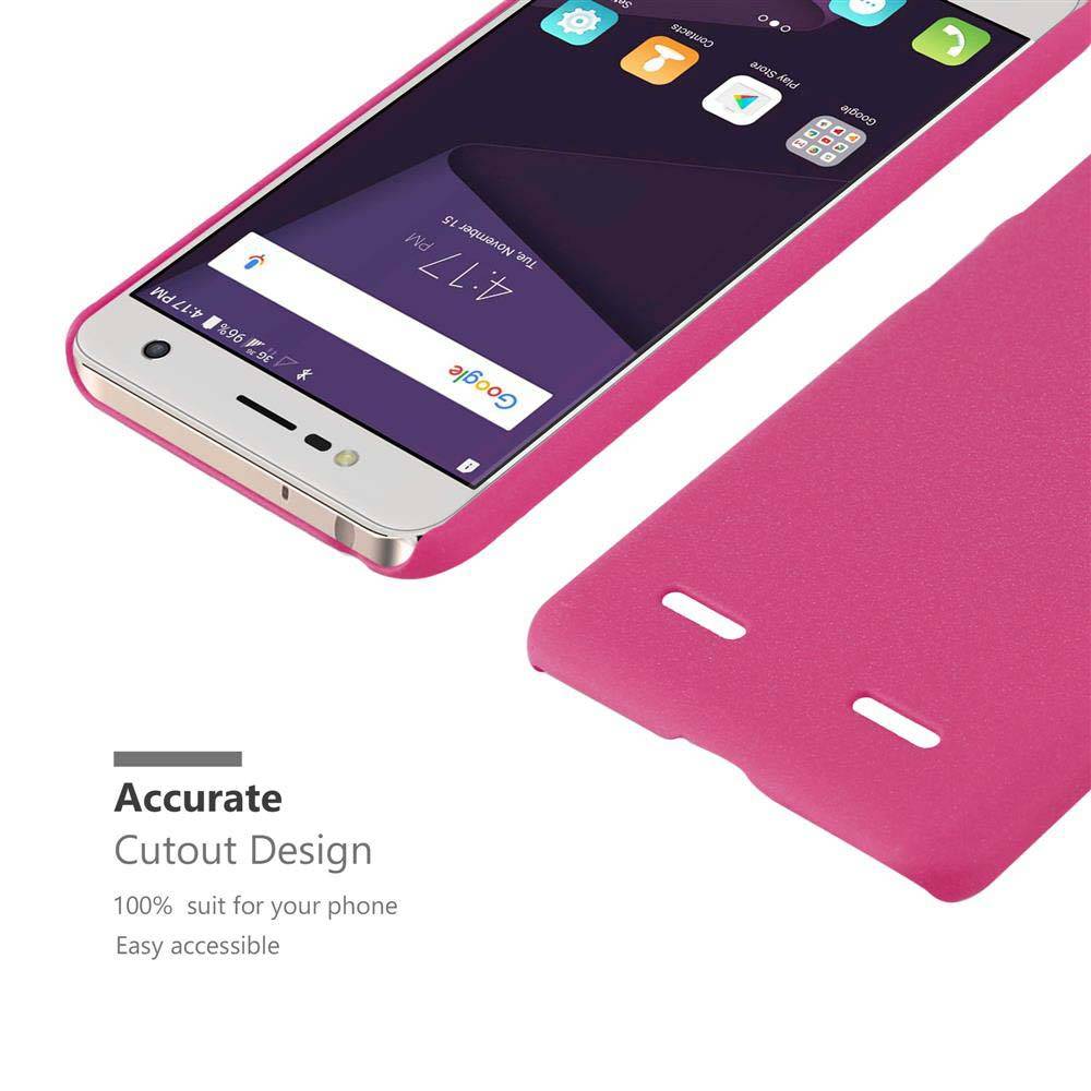 Cadorabo Schutzhülle für ZTE Blade V8 MINI Hülle in Pink Etui Hard Case Handyhülle Cover