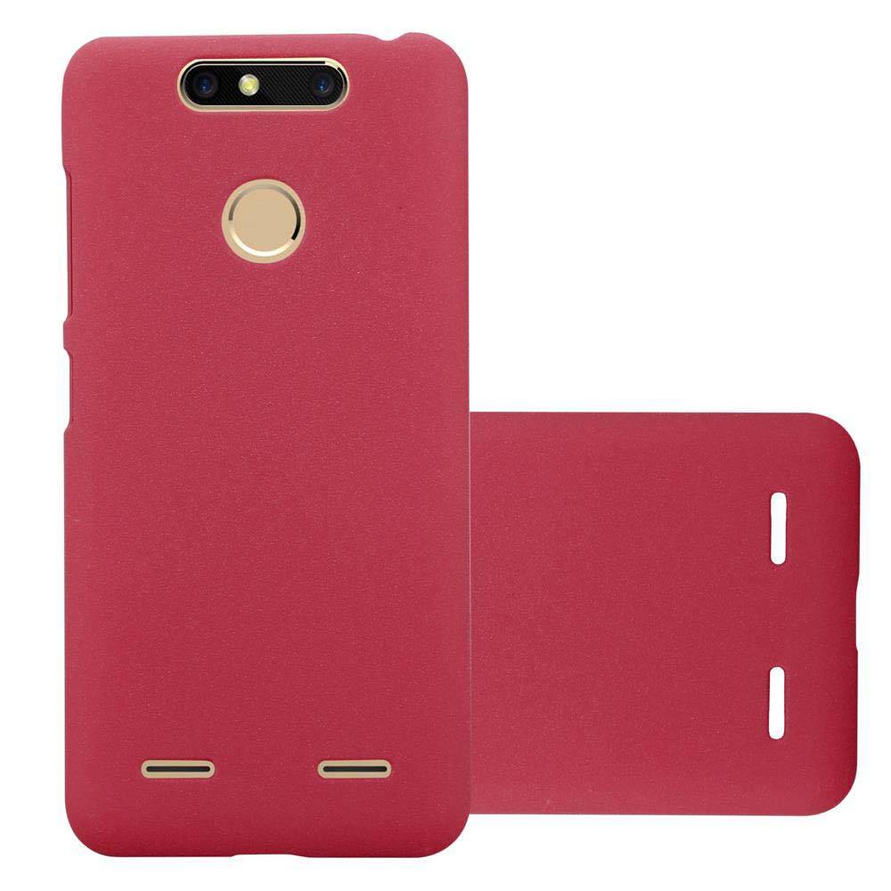 Cadorabo Schutzhülle für ZTE Blade V8 MINI Hülle in Rot Etui Hard Case Handyhülle Cover