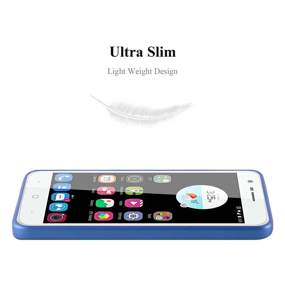 Cadorabo Schutzhülle für ZTE Blade V8 MINI Hülle in Blau Handyhülle TPU Silikon Etui Cover Case