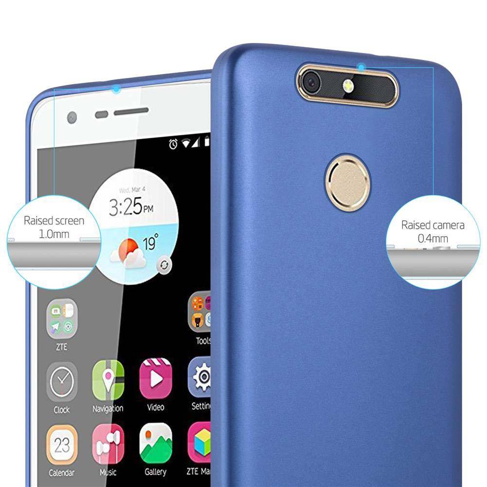 Cadorabo Schutzhülle für ZTE Blade V8 MINI Hülle in Blau Handyhülle TPU Silikon Etui Cover Case