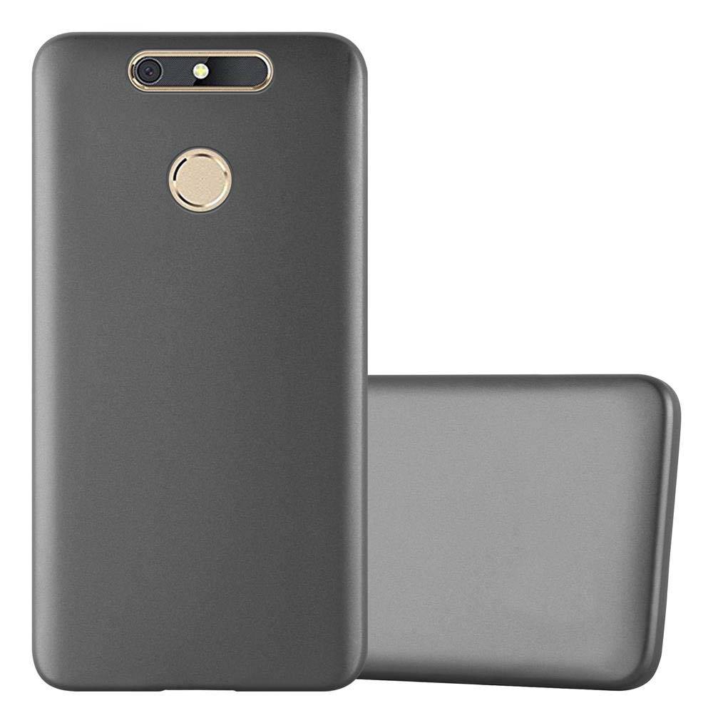 Cadorabo Schutzhülle für ZTE Blade V8 MINI Hülle in Grau Handyhülle TPU Silikon Etui Cover Case