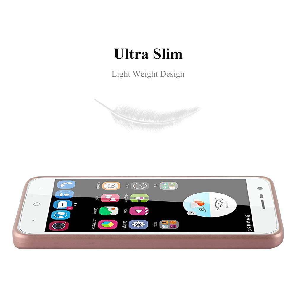 Cadorabo Schutzhülle für ZTE Blade V8 MINI Hülle in Rosa Handyhülle TPU Silikon Etui Cover Case