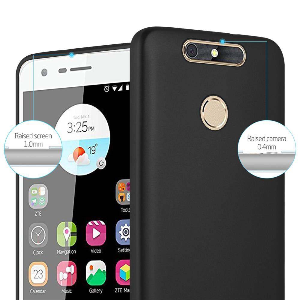 Cadorabo Schutzhülle für ZTE Blade V8 MINI Hülle in Schwarz Handyhülle TPU Silikon Etui Cover Case