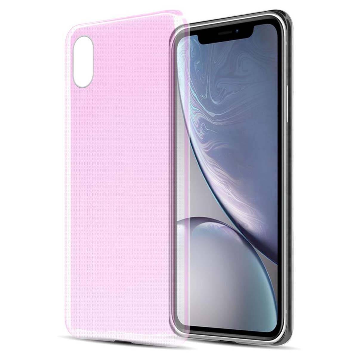 Cadorabo Hülle für Apple iPhone XR Schutz Hülle in Pink Schutzhülle TPU Silikon Cover Etui Case