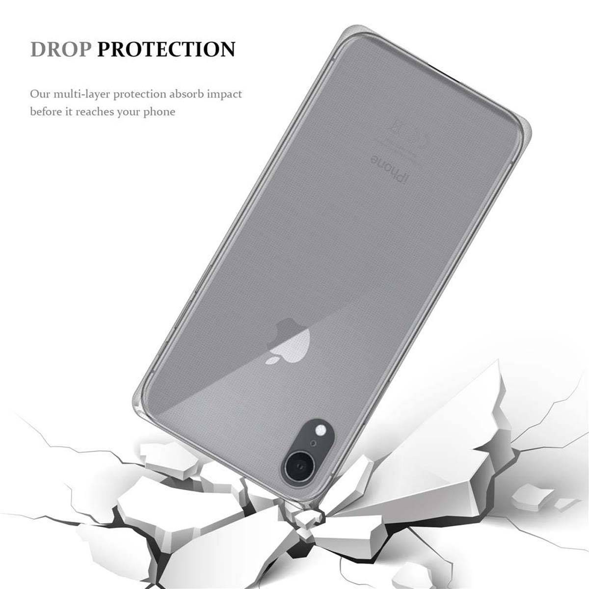 Cadorabo Hülle für Apple iPhone XR Schutz Hülle in Transparent Schutzhülle TPU Silikon Cover Etui Case