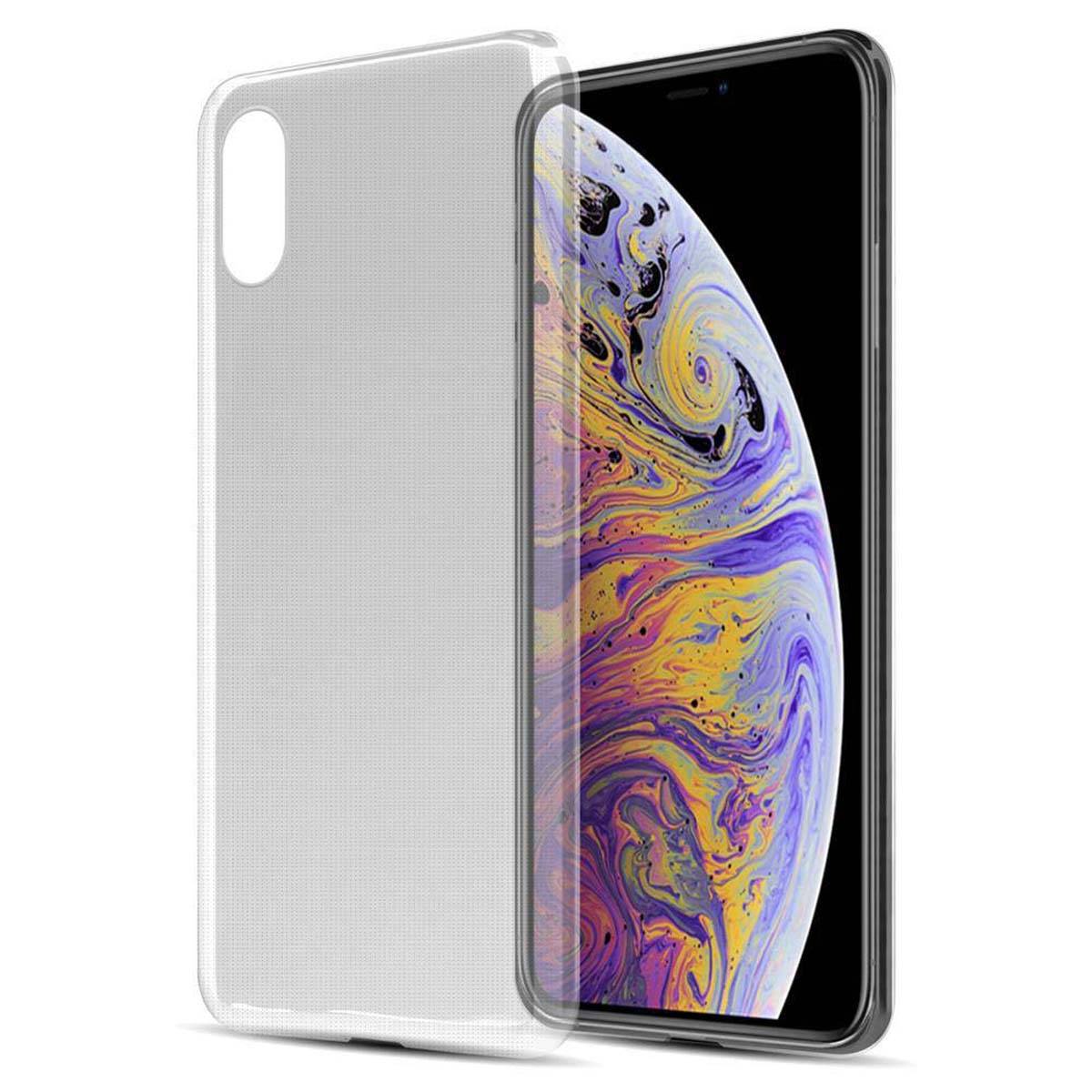 Cadorabo Hülle für Apple iPhone XS MAX Schutz Hülle in Transparent Schutzhülle TPU Silikon Cover Etui Case