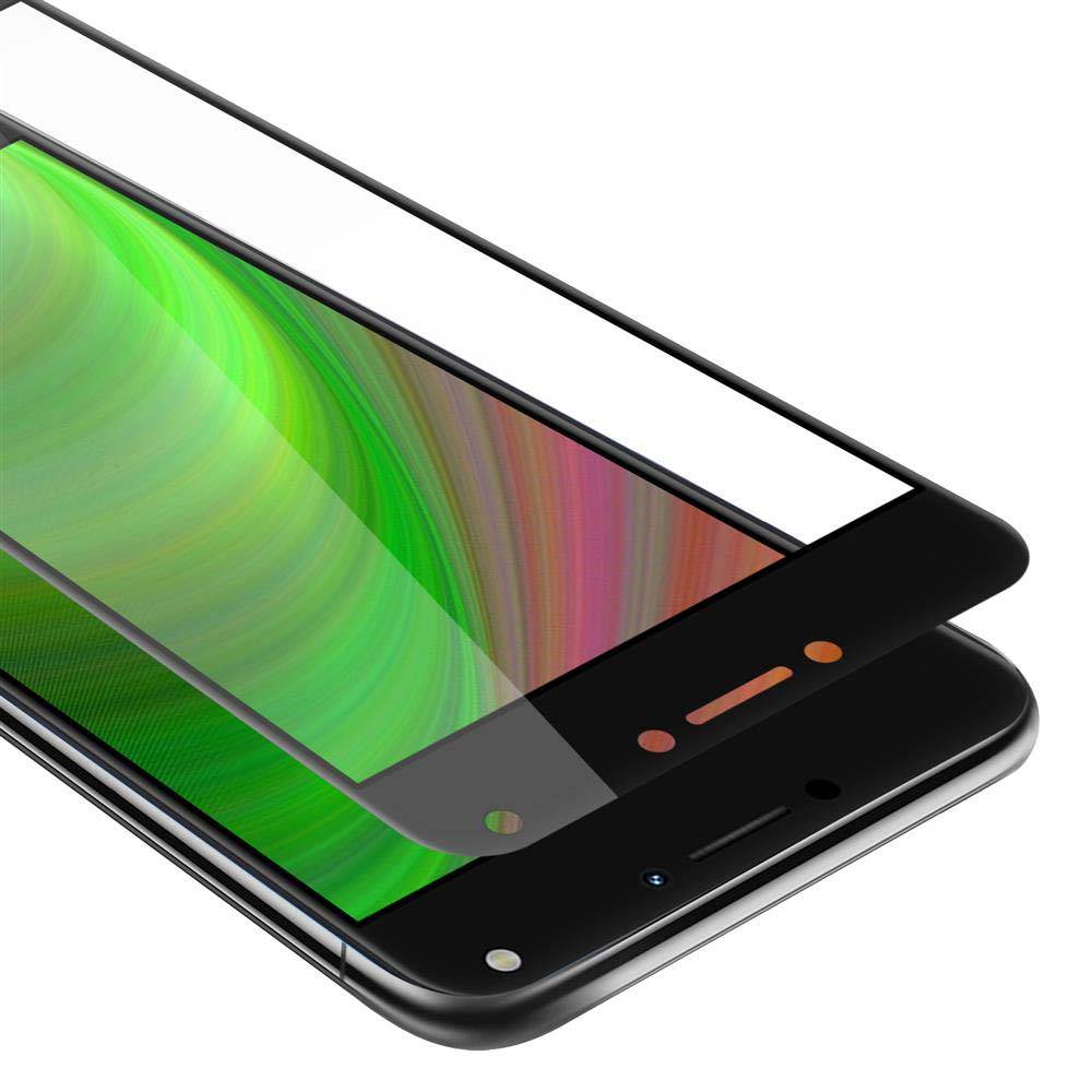 Cadorabo Panzerfolie für Asus ZenFone 4 MAX (5,5 Zoll) Schutzfolie in Schwarz Vollbild Folie Tempered Display Schutzglas