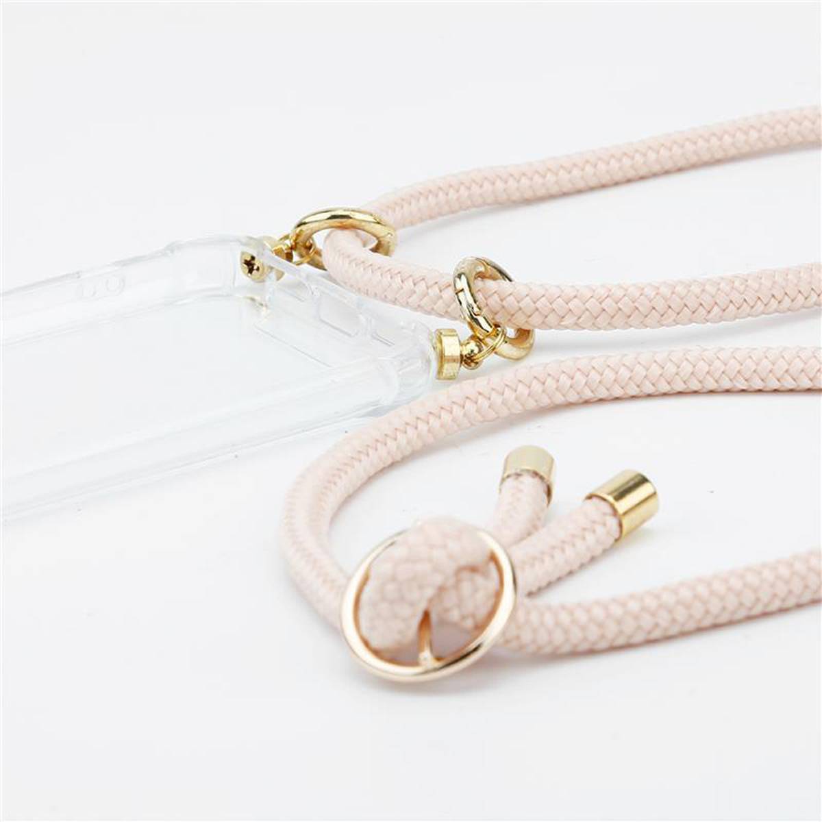 Cadorabo Hülle für Samsung Galaxy S6 Schutzhülle in Rosa Handy Kette Silikon Kordel abnehmbares Etui