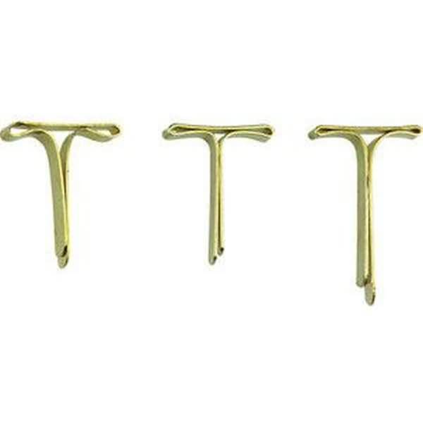 Flachkopfklammer messing 19mm VE=1000 Stück