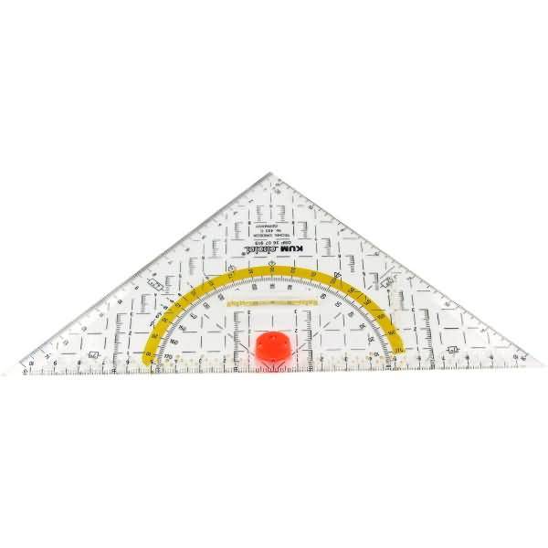 Geometrie-Dreieck 493C 22cm transparent