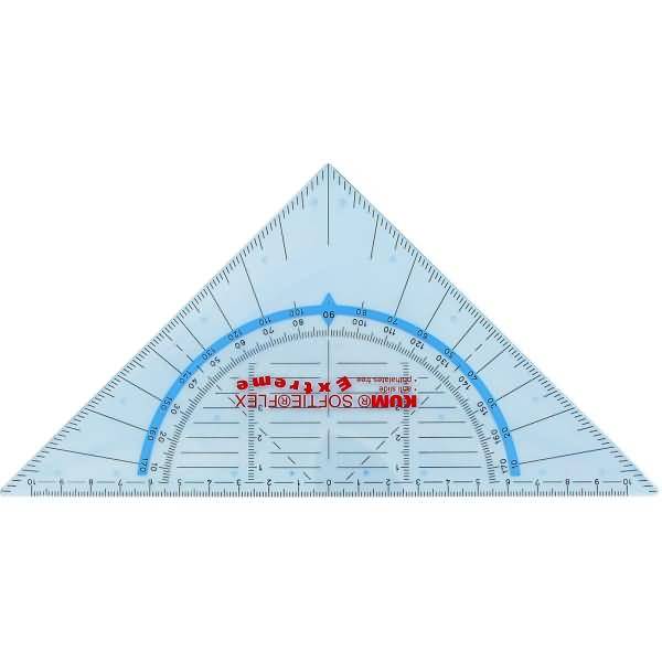 Geometrie-Dreieck 464 Softie Flex Extreme 22cm transparent